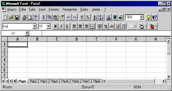 Microsoft Excel Versão 1995 7.0