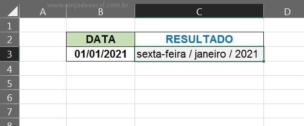 Exibir Data Por Extenso no Excel com a Função TEXTO
