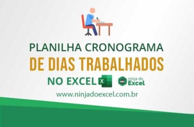 Planilha de Dias Trabalhados no Excel (CRONOGRAMA) para Download