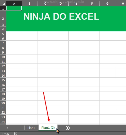 Resultado final em Duplicar Aba do Excel