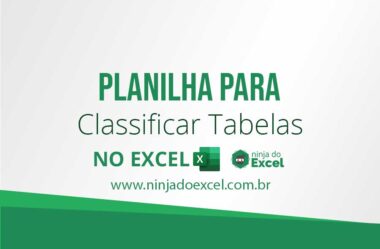 Planilha Para Classificar Tabelas no Excel