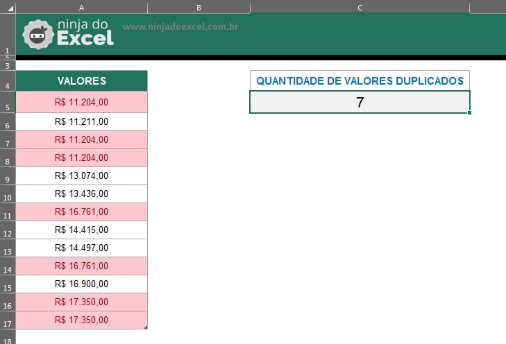 Somar Valores Duplicados no Excel