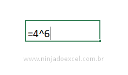 Calcular as Potências no Excel com operador