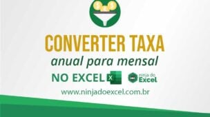 Como Converter Taxa Anual Para Mensal no Excel