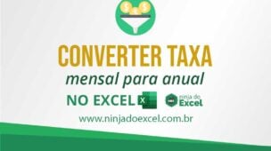 Como Converter Taxa Mensal Para Anual no Excel