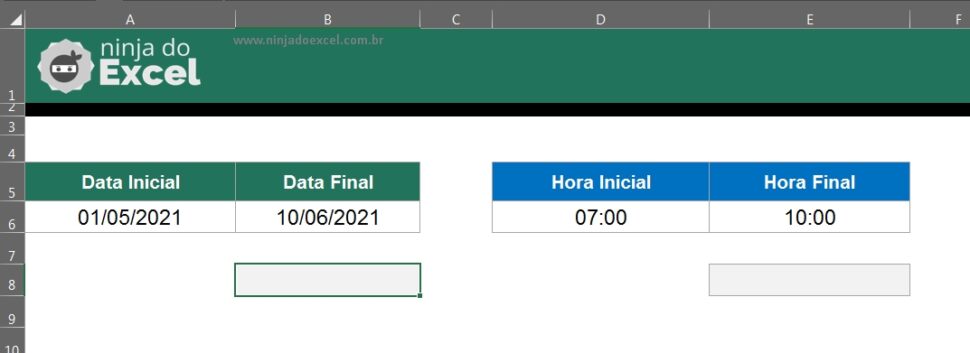 Como Calcular Datas E Horas No Excel Ninja Do Excel