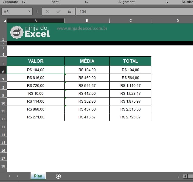 Duplicar uma planilha no Excel