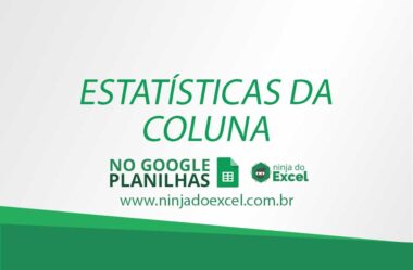 Estatísticas da Coluna no Planilhas Google