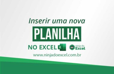 Inserir uma nova Planilha no Excel