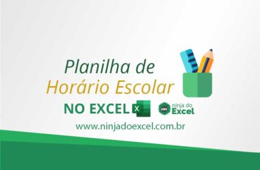 Planilha de Horário Escolar no Excel