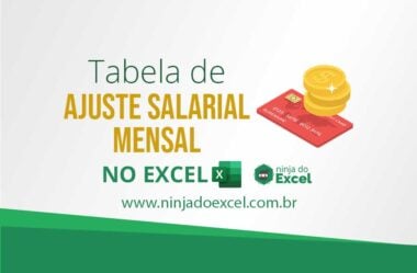 Tabela de Ajuste Salarial Mensal no Excel