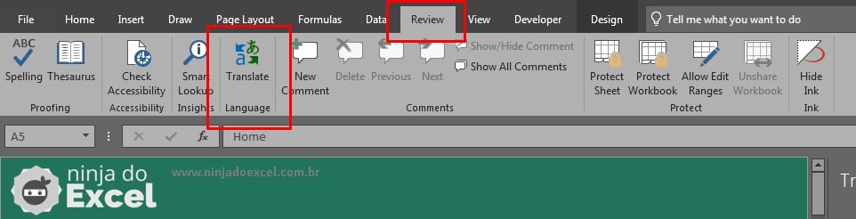 Traduzir Inglês Para Português no Excel