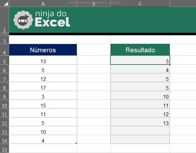 Extrair Números Mais Próximos no Excel