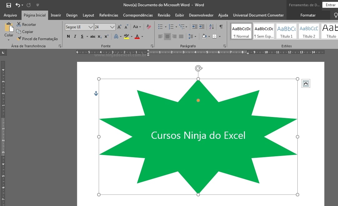 Inserir Objeto de Outro Documento no Excel