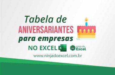 Tabela de Aniversariantes Para Empresa no Excel