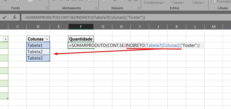 Contar Nomes em Tabelas Separadas no Excel, aumentando intervalo