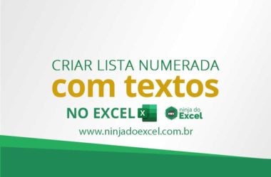 Criar Lista Numerada Com Textos no Excel