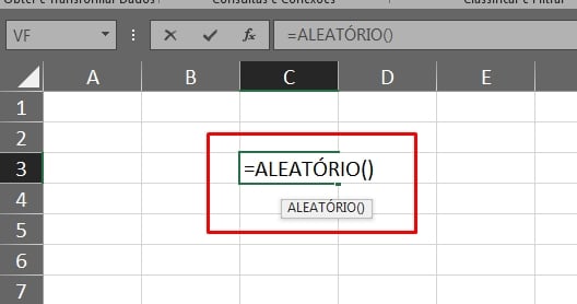 Funções Aleatório e Aleatórioentre no Excel
