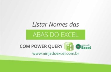 Listar Nomes Das Abas do Excel Com Power Query