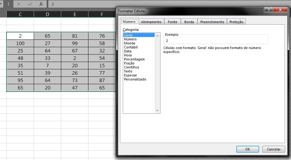Porcentagem Personalizada no Excel, formatar células