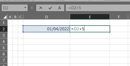 Somando Datas Com Números no Excel, Somando
