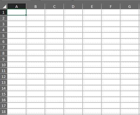 Cor Das Linhas de Grade no Excel, resultado linhas de grade