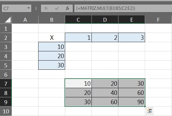 Como Usar a Função MATRIZ.MULT no Excel