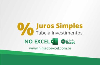 Tabela Investimentos para Juros Simples no Excel