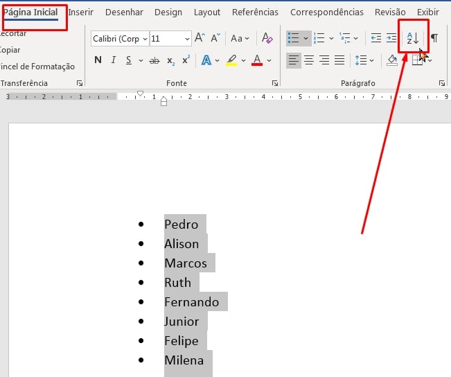 Como Colocar No Word Em Ordem Alfabética Ninja Do Excel 1358