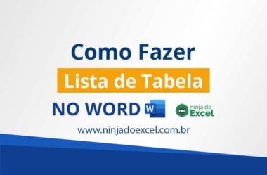 Como Fazer Lista de Tabelas no Word