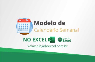 Modelo de Calendário Semanal no Excel