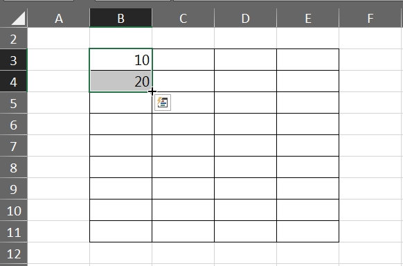 Sequências de 10 em 10 Números no Excel