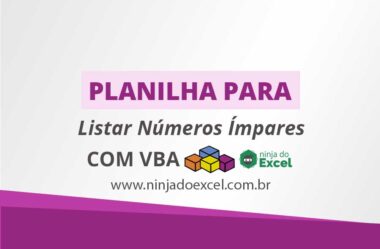 Planilha Para Listar Números Ímpares Com VBA