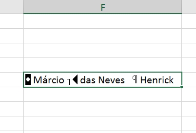 Função CLEAN no Excel, caracteres