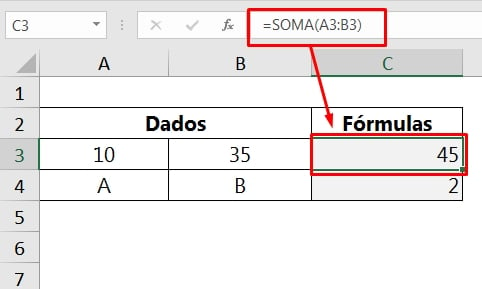 Função FÓRMULATEXTO no Excel, mouse