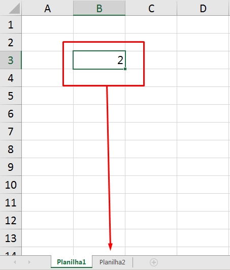 Função PLAN no Excel, aba 2