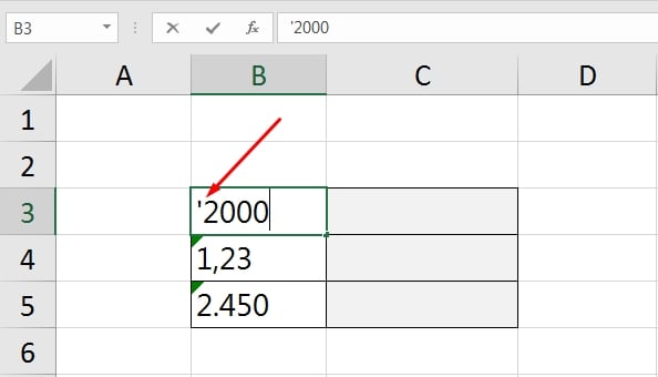 Função VALORNUMÉRICO no Excel, apostrofo