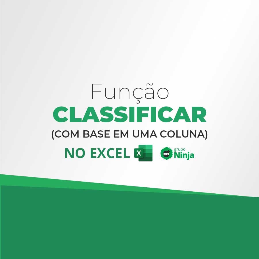 Fun o CLASSIFICAR Com Base Em Uma Coluna No Excel Ninja Do Excel