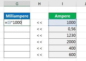 Como Converter MILIAMPERE Para AMPERE No Excel