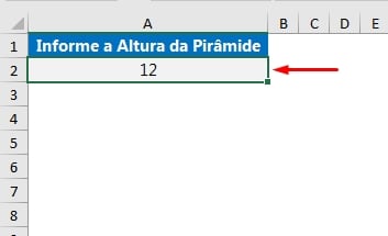 Criar Uma Pirâmide no Excel, número