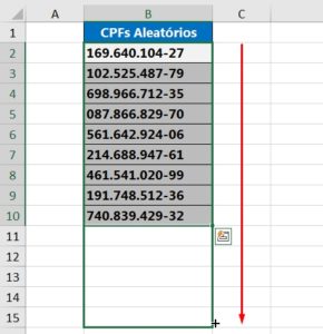 Gerador De Cpfs Aleat Rios No Excel Planilha Pronta