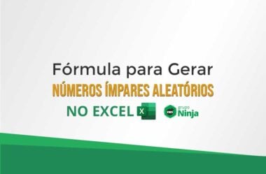 Fórmula Para Gerar Números Ímpares Aleatórios no Excel 365