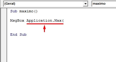 Função Máximo no VBA, application.max