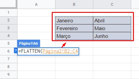 Como Juntar Tabela Separadas, primeira tabela