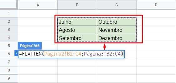 Como Juntar Tabela Separadas, segunda tabela