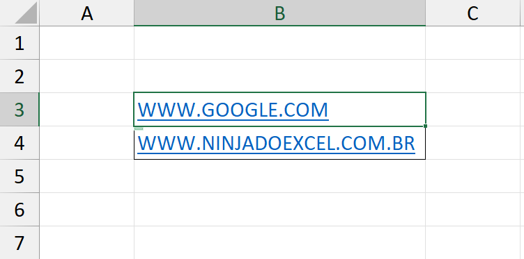 Remover Hiperlinks no Excel