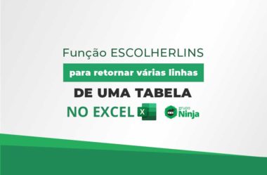 Função ESCOLHERLINS Para Retornar Várias Linhas numa Tabela