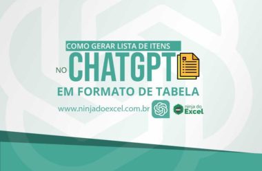 Como Gerar Lista de Itens no ChatGPT em Formato de Tabela