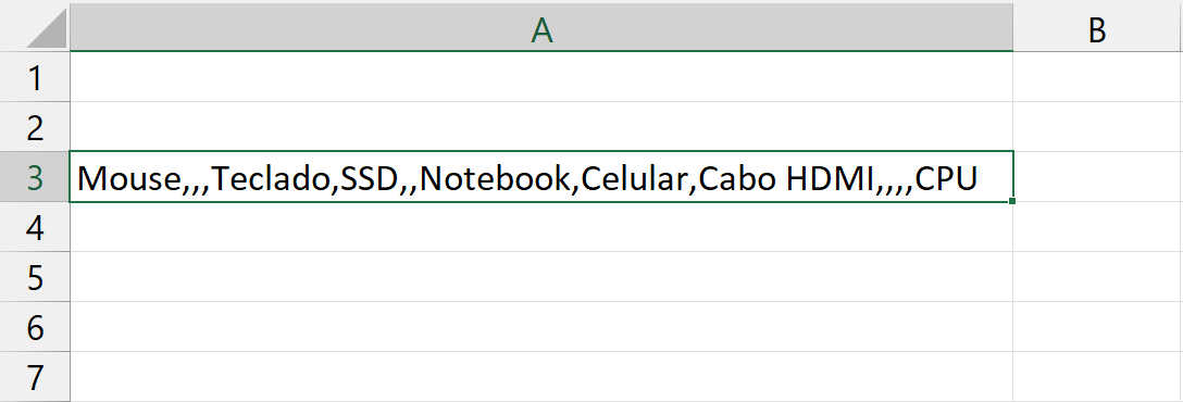Texto Para Colunas no Excel