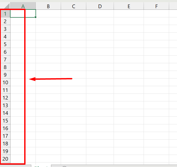 Linhas e Colunas no Excel